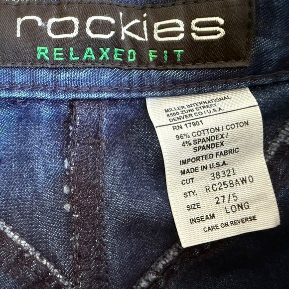 Vintage Rockies 2 piece jeans & crop top set. Made in USA Rodeo Show Wear - Picture 11 of 12